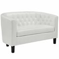 East End Imports Prospect Loveseat- White EEI-1043-WHI